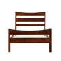 Twin size Farmhouse Style Pine Wood Platform Bed Frame in Walnut Q280-CTBLA8974