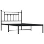 Bed Frame Black Steel Twin Bed Frame Rectangular Industrial A949-353532