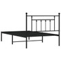 Bed Frame Black Steel Twin Bed Frame Rectangular Industrial A949-353532