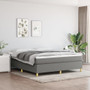 Bed Frame Dark gray Polyester, Plywood, Engineered wood King A949-3121006