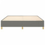 Bed Frame Dark gray Polyester, Plywood, Engineered wood King A949-3121006