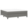 Bed Frame Dark Gray Fabric (100% polyester), Plywood, Engineered wood A949-3120907