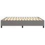 Bed Frame Dark Gray Fabric (100% polyester), Plywood, Engineered wood A949-3120907