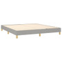 Bed Frame Light Grey 100% Polyester, Plywood, Engineered Wood A949-3120658