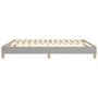 Bed Frame Light Grey 100% Polyester, Plywood, Engineered Wood A949-3120658