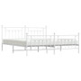 Bed Frame White Powder-Coated Steel 76.0 x 80.0 in Industrial A949-353610