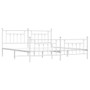 Bed Frame White Powder-Coated Steel 76.0 x 80.0 in Industrial A949-353610