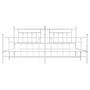 Bed Frame White Powder-Coated Steel 76.0 x 80.0 in Industrial A949-353610