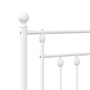 Bed Frame White Powder-Coated Steel 76.0 x 80.0 in Industrial A949-353610