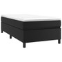 Bed Frame Black Faux leather, plywood, engineered wood Twin A949-3121071