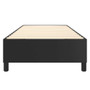 Bed Frame Black Faux leather, plywood, engineered wood Twin A949-3121071