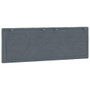 Headboard Cushion Dark grey Velvet (100% polyester) 54 in A949-374667