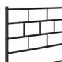 Metal Bed Frame Black Powder-Coated Steel 76 x 80 in Bed Frame A949-355683