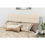 Queen size Beige Taupe Fabric Upholstered Panel Headboard Q280-QBLTHDBF3592874