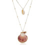 Beach Fashion Seashell Pendants Two Layers Women Costume Necklace A392-fane6010
