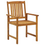  Patio Chair Set of 2 Brown Solid Acacia wood Medium Durable A949-3061199