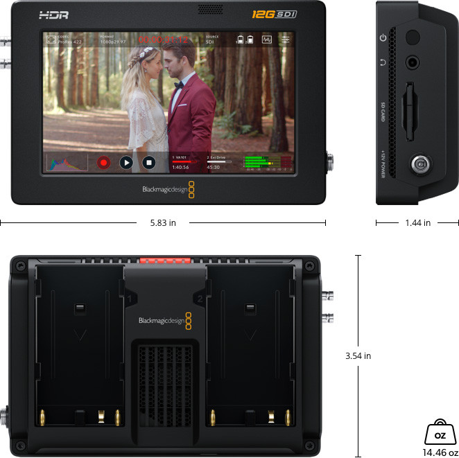Black Magic Bmd Video Assist 4k Blackmagic Video Assist 12g
