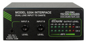 Model 5204 Dual Line Input to Dante Interface