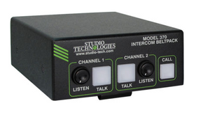 Studio Technologies Model 370 On-Air Dante Beltpack - Front