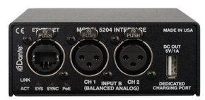 Model 5204 Dual Line Input to Dante Interface