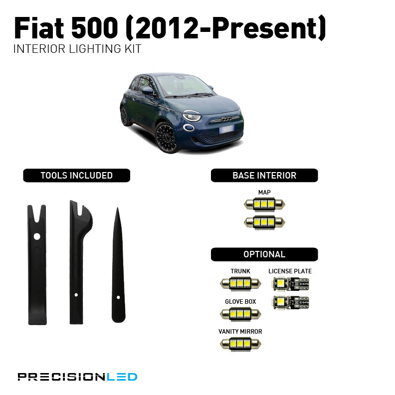 Fiat 500 LED Interior Package (2012-Present)