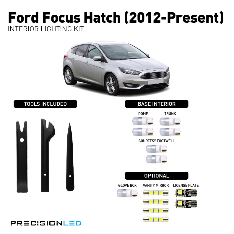 Ford Focus Hatch Premium LED Interior Lighting Package 2015, 2014