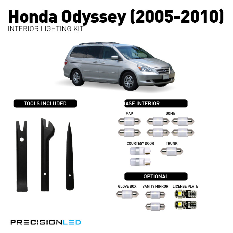 Honda Odyssey Premium LED Interior Lighting Package 2010, 2009