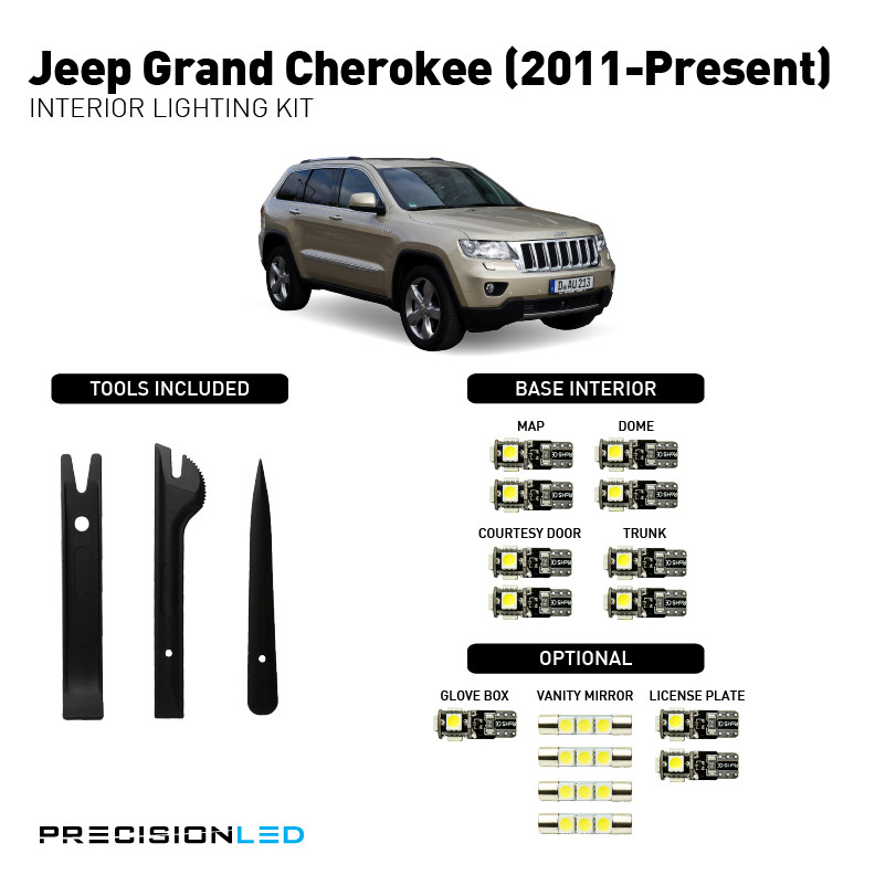 2013 jeep grand cherokee rechargeable flashlight 2011 2012 LED Headlight Assembly Full LED With Startup Animation / Blue DRL Black / OEM HID/Xenon Models On High Jeep Licensed by RedRock Jeep