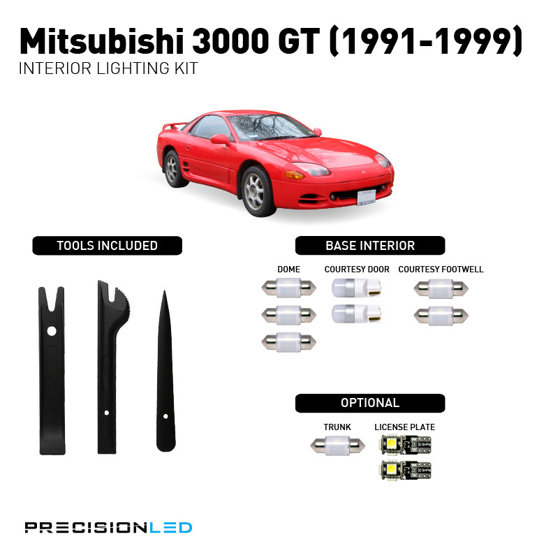 Mitsubishi 3000 GT Premium LED Interior Lighting Package 1999