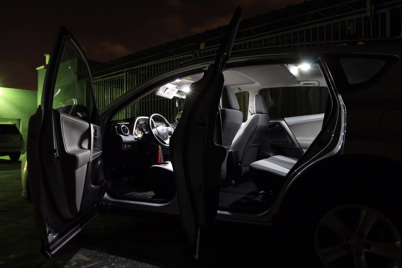 per Toyota CHR C-HR 2016-2020 led Lampada da lettura per interni Dome Glove Box LSHDAT 10Pcs White Canbus led Kit luci interne per auto