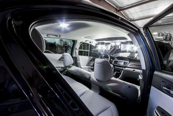 14pc Bright White LED Interior Light Kit For 2003-2012 Honda Accord 6000K