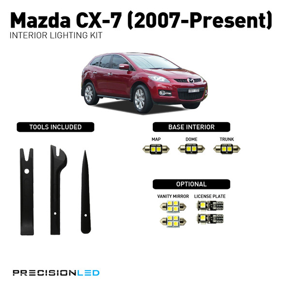 Mazda CX-7 Premium LED Interior Lighting Package 2015, 2014, 2013