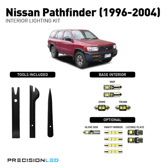Nissan Pathfinder Premium LED Interior Lighting Package 2004, 2003