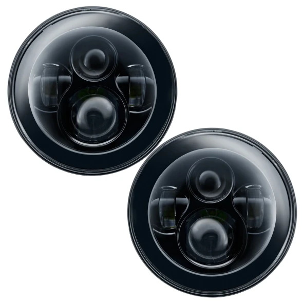 ORACLE Lighting 7" High Powered LED Headlights (Pair) - Black Bezel bulb type