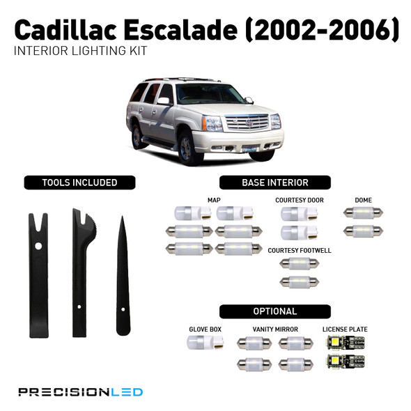 Cadillac Escalade Kepler LED Headlight Package 2002 2003 2004 2005