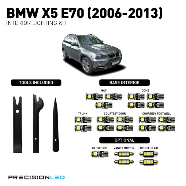 BMW X5 E70 LED Interior Package (2006-2013)_5050 BMW X5 E70 LED Interior Package (2006-2013)_5050