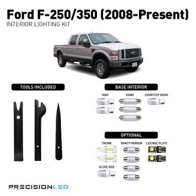 Ford F-250/350 Premium LED Interior Lighting Package 2015, 2014