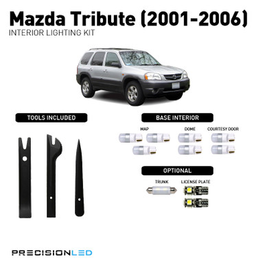 Mazda Tribute Premium LED Interior Lighting Package 2006, 2005