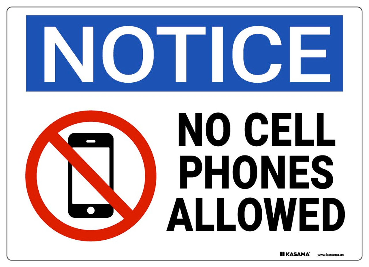 no cell phones