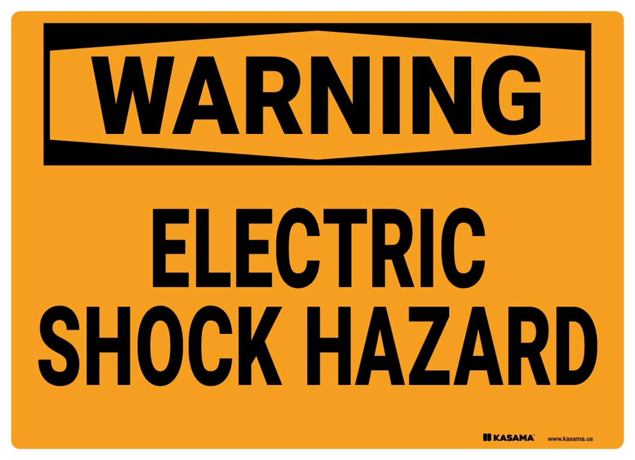 electrical shock sign