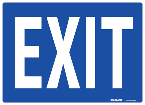 Exit Sign - Red on White | Kasama.us