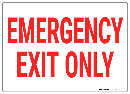 Emergency Exit Only Sign | Kasama.us