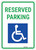 Reserved Parking Sign - ADA
