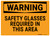 Warning Sign - Safety Glasses Required In This Area Warning Sign - Safety Glasses Required In This Area