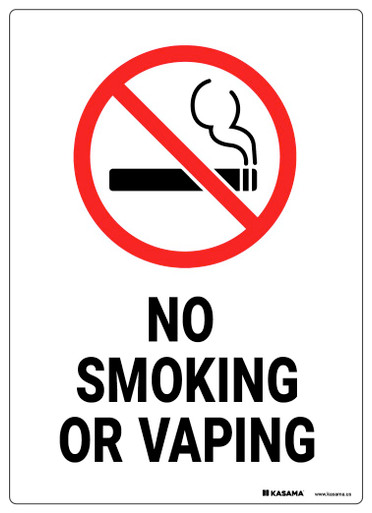 No Smoking Sign - No Smoking or Vaping | Kasama.us