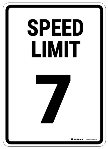 cartoon speed limit sign