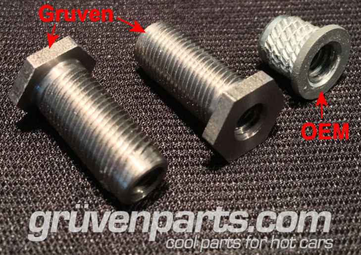GruvenParts.com GM Truck Exterior Door Handle Inserts - Billet Stainless Machined !