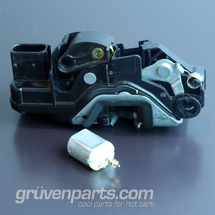 GruvenParts high-torque replacement door lock actuator motor with pre-attached brass gear for 2007-2017 GM Acadia, Enclave, Outlook, and Traverse.