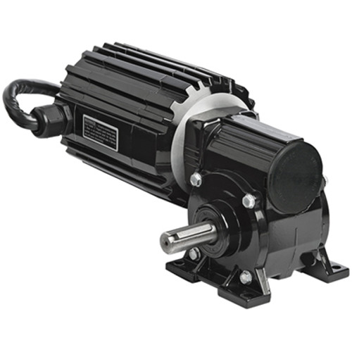 3378, 34B6BEBL-5N, 3/8 HP, 500 RPM, 120 Lb-in, 5:1, 130 Vdc, Right Angle, No Accessories Shaft, Brushless DC Gearmotor