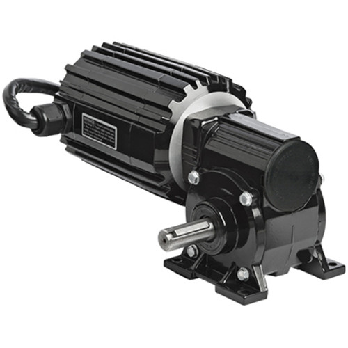 3389, 34B3BEBL-5N, 1/5 HP, 250 RPM, 150 Lb-in, 10:1, 130 Vdc, Right Angle, No Accessories Shaft, Brushless DC Gearmotor